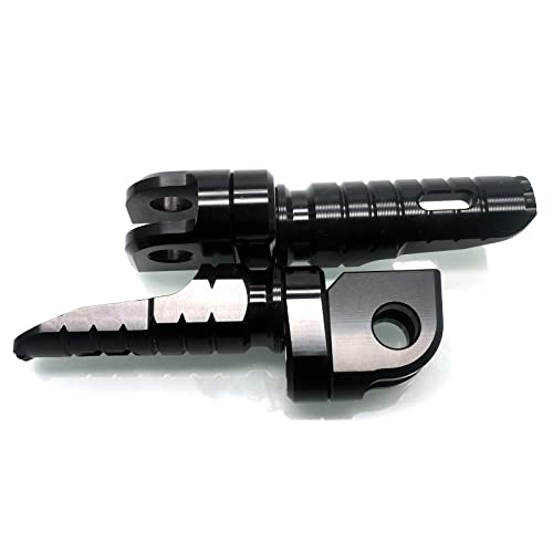 MZS Motorcycle Foot Pegs, Double Adjustable Front Rider Footpegs Footrest Rest Pedal Black Compatible with EX250 EX300 EX400 EX650 Z125 Z400 Z650 Z750 Z800 Z900 Z900RS Z1000 Z1000SX ZX6R ZX10R ZX14R - size: EX250 EX300 EX400 EX650 Z125 Z400 Z650 Z750 Z800