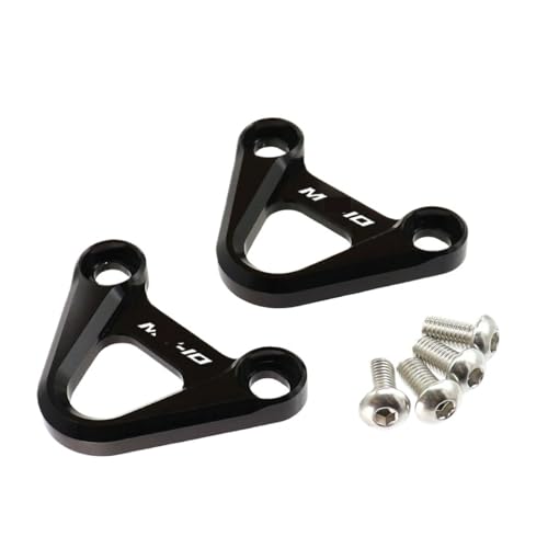 2025 Rear Footrest Passenger Foot Peg Blanking Plate Compatible With MT10 FZ10 2016-2023 MT-10 FZ-10 Motorcycle Pedal Hook(Black B)