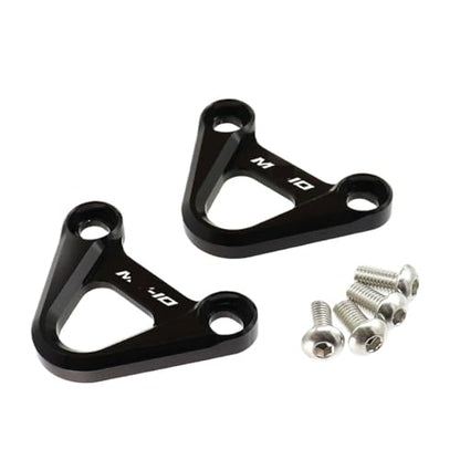 2025 Rear Footrest Passenger Foot Peg Blanking Plate Compatible With MT10 FZ10 2016-2023 MT-10 FZ-10 Motorcycle Pedal Hook(Black B)
