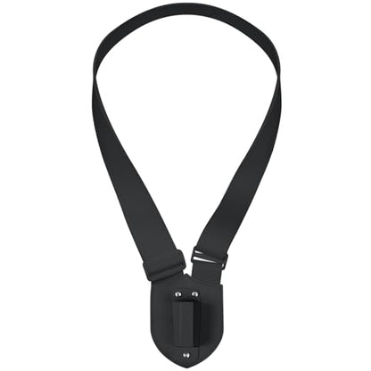 Jecery Single Strap Parade Flag Carrier Parade Harness Color Guard Flag Pole Holder Nylon Sling Carrying Belt for Parades(Black) - color: Black, style: Single Strap