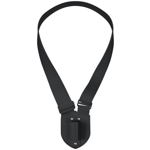 Jecery Single Strap Parade Flag Carrier Parade Harness Color Guard Flag Pole Holder Nylon Sling Carrying Belt for Parades(Black) - color: Black, style: Single Strap