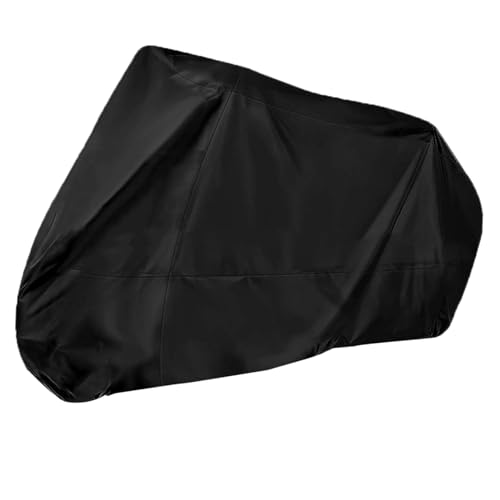 BESPORTBLE Motorcycle Cover Tarpaulin XL Portable Sunscreen with Lockhole Rain and for All-Weather Use Black Color