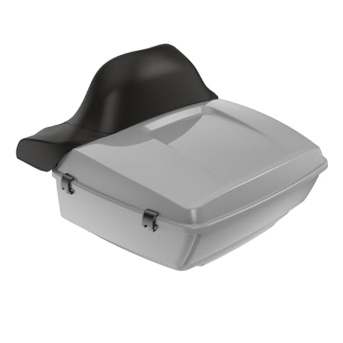 Advanblack 2024 Road Glide King Tour Trunk Pack Vechicle Bag Compatible with Motorcycle Harley Touring CVO Road Glide, Street Glide, 2023.5 2024 2025 Mounting Rack, Backrest & Liners (Billiard Gray) - color: Billiard Gray