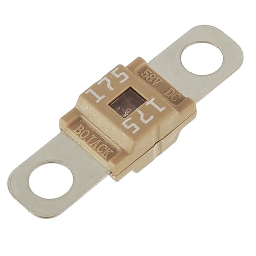 BOJACK 175 Amp AMI/Midi Fuse Holders and High Current Bolt-on Midi Fuses 175A for Cars Trucks Vehicles (Pack of 2) - style: 175A