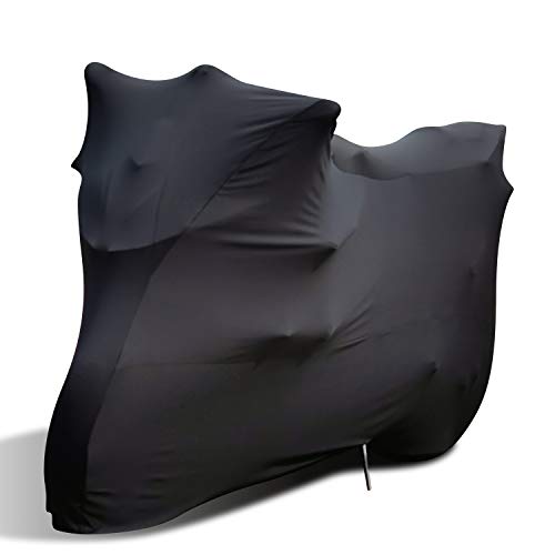 WinPower Indoor Motorcycle Cover Stretch Elastic Dustproof Covers for Motorbikes, 116 x 43 x 55 inches - size: 3XL(116 x 43 x 55 inches)