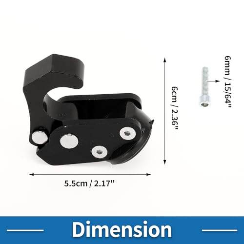 Motorcycle Handlebar Hook Helmet Gloves Luggage Hanger Motorcycle Hook Hanger Aluminum Alloy Black - color: Black