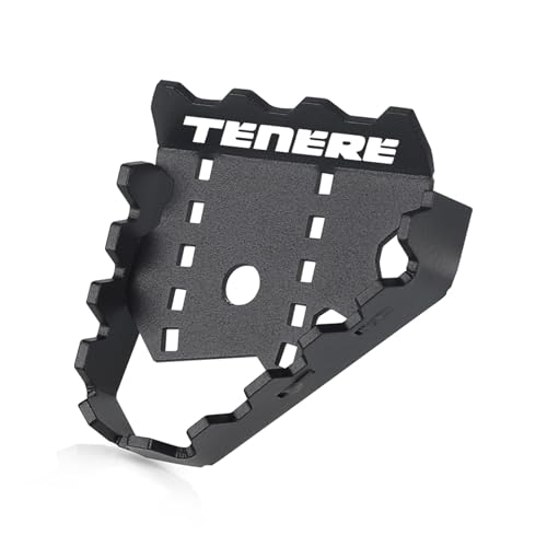 Motorcycle Foot pegs for Super for Tenere 1200 Tenere1200 XT1200Z XT1200ZE XTZ1200 2010-2024 Brake Lever Pedal Enlarger Extension Peg Pad Parts - color: Tenere black