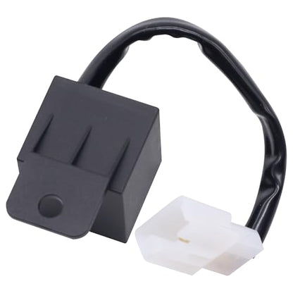 HiSport 2-Pin Electronic LED Flasher Relay Compatible with Most Honda, Kawasaki, Yamaha Motorcycles Fix Motorcycle Turn Signal Bulbs