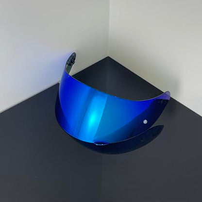 902 Helmet Visor Replacement,Motorcycle Helmet Face Shield for ILM 902,902L,902BT (Revo Deep Blue-Day Use Only) - color: Revo Deep Blue-day Use Only