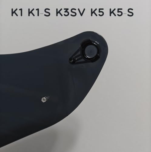 K1 Replacement Helmet Visor,K5 Motorcycle Helmet Face Shield Compatible with K1 K1S K3SV K5 K5S (Deep Smoke) - color: Deep Smoke