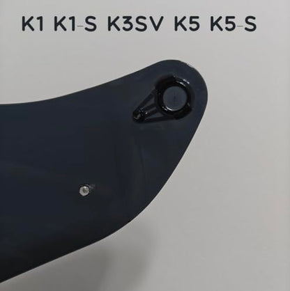 K1 Replacement Helmet Visor,K5 Motorcycle Helmet Face Shield Compatible with K1 K1S K3SV K5 K5S (Deep Smoke) - color: Deep Smoke
