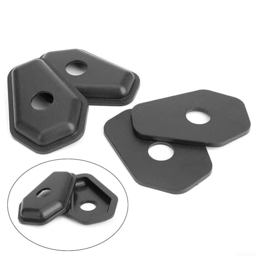Motorcycle Turn Signal Indicator Spacer Adapter for Suzuki GSXR SV650S SV1000S GSF600 Bandit TL1000S Black Plastic Direct Fit 4pcs