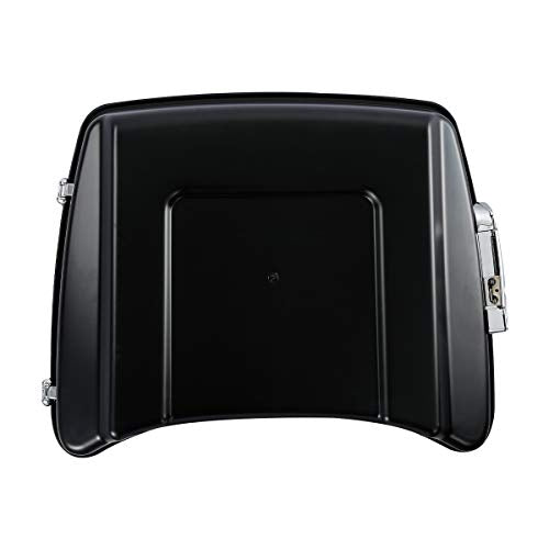 XFMT Motorcycle 5.5" Matte Black Razor Trunk Luggage W/Passenger Backrest Pad For Harley Touring Road King Street Glide Road Glide Electra Glide Ultra Classic 2014-Later - color: Matte Black Set 1