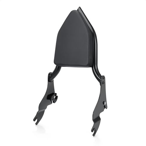 Detachable Sissy Bar Backrest+Luggage Rack Rear Grab Handles Bracket Kit, Fit for Harley Touring Street Glide Road King Road Glide Electra Glide 2009-2025 (Gloss Black) - color: Gloss Black