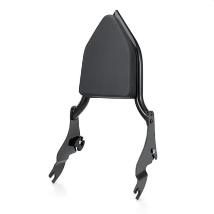 Detachable Sissy Bar Backrest+Luggage Rack Rear Grab Handles Bracket Kit, Fit for Harley Touring Street Glide Road King Road Glide Electra Glide 2009-2025 (Gloss Black) - color: Gloss Black