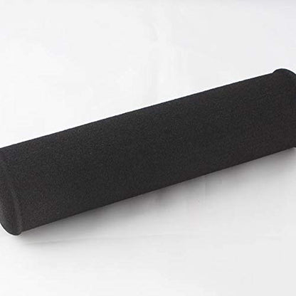 Short Red Pad & Black Text Soft Cushion High-Density Foam Crossbar Handlebar Protectors for ATVs Motorcycles Bikes (7.87in Long)