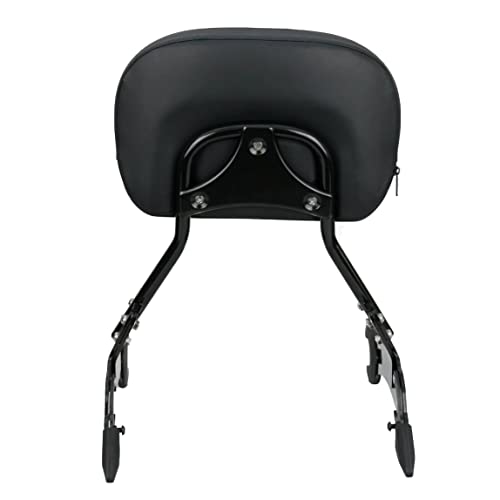 YHMOTO New Short Passenger Sissybar Detachable Backrest Rear Pad for Indian Challenger Chieftain Indian Pursuit Springfield Roadmaster Vintage 2014-2025 (Black)