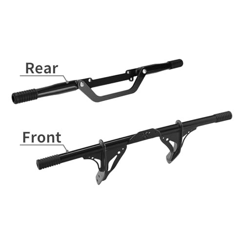 TCT-MOTORPARTS Front & Rear Highway Crash Bars Protector Fit For Harley 2006-2017 Dyna Low Rider Fat Bob FXDF Switchback Mid Control 2014 Street Bob Police FXDBP - color: Front Rear Crash Bar (06-17)