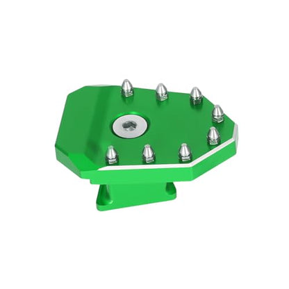 Motorcycle Brake Pedal Green Rear Foot Extension Pedals Motorcycle Rear Pedals Footbrake Lever Pedal Enlarge Extension Pad Aluminum Alloy Compatible With KLR650 2008-2025 - color: Green