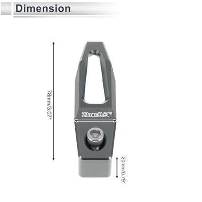 Universal Motorcycle Hanging Hook Square Motorcycle Helmet Luggage Bag Holder Hanger for Scooter Bicycles Titanium Tone 78mm Length