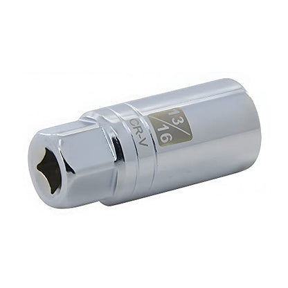 13/16-inch Magnetic Spark Plug Socket 3/8-inch Drive 6-Point Powerful Magnet Retains Spark Plugs Chrome Vanadium Steel - size: 13/16-inch