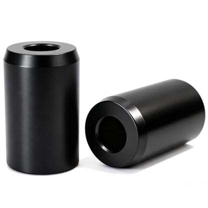 Motorcycle Crash Bar Sliders End Caps Derlin for Harley Touring Softail Sportster 1.25" Engine Guard Saddlebag Guard M12 2PCS (Black 1.68-inch) - color: Black 1.68-inch