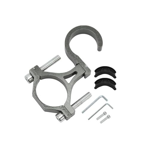 Motoforti Universal Motorcycle Hanging Hook Arc Motorcycle Helmet Luggage Bag Holder Hanger for Scooters Bicycles Aluminum Alloy Titanium Tone Gray 1 Set