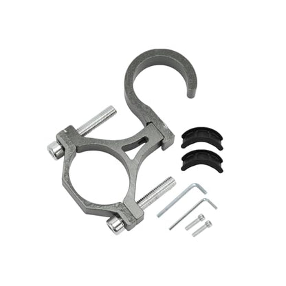 Motoforti Universal Motorcycle Hanging Hook Arc Motorcycle Helmet Luggage Bag Holder Hanger for Scooters Bicycles Aluminum Alloy Titanium Tone Gray 1 Set