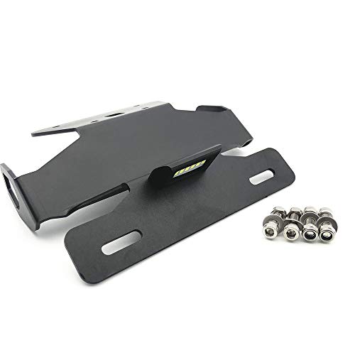 Fit For Kawasaki Ninja 300 250 Z250 Z300 Rear Tail Tidy License Plate Holder Lights Fender Eliminator Bracket 2013 2014 2015 2016 2017 2018 With LED Tail Light Compatible OEM Turn Signal