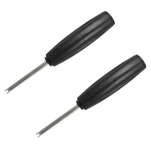 2PCS Tire Valve Core Torque Tool, Single Head Valve Core Removal Tool, Schrader Valve Core Remover Installer Tool to Avoid TPMS Damage, Auto Tire Repair Tool (2Pcs Valve Core Torque Tool) - size: 2Pcs Valve Core Torque Tool