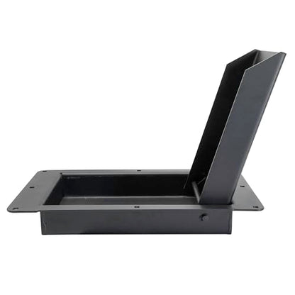 Extreme Max 5001.6501 Flip-Up Recessed Flush-Mount Motorcycle Wheel Chock for Enclosed Trailers - 16"