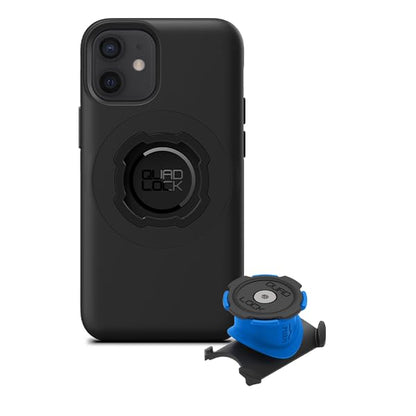 Quad Lock Stem/Handlebar Bike Phone Holder Kit with MAG Phone Case for iPhone 12 Mini - size: iPhone 12 Mini