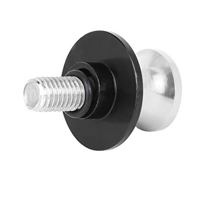 F FIERCE CYCLE 10mm CNC Swingarm Spool Stand Bobbin Starting Frame Screw Swing Arm Sliders Spools Universal Silver Tone for Motorcycle - color: Silver Tone