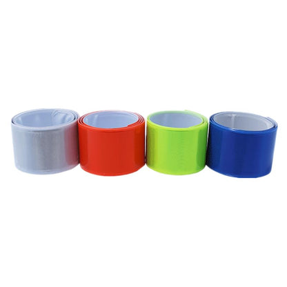 28pcs Reflective Strap Bands Armband Wristband Ankle Leg Strap Safety Reflector Tape Warning Strap for Night Jogging Walking Biking - color: GRAY