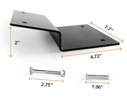 MAXXHAUL 50872 Steel Ramp Top Kit - Quickly Create Your Own Ramps with 2"x8" Planks to Safely Load ATV Motorcycle and Lawn Equipment On and Off Your Vehicle