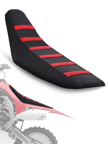 JFG RACING Dirt Bike Seat Cover,Non-Slip Universal Motorcycle Cushion Cover for XR CRF 50 70 100 110 150 250 450 650 Dirt Pit Bike Motocross-Red - color: Red