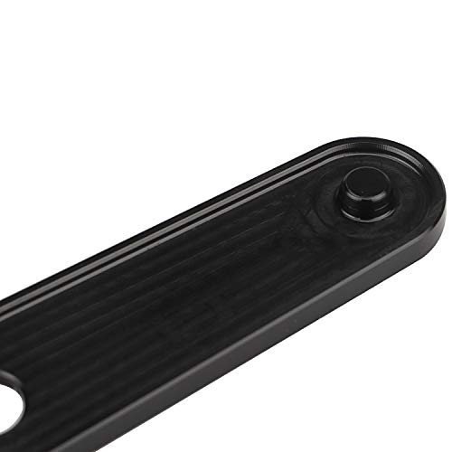 Black Passenger Rear Floorboard Foot Peg Frame Plates for Harley Touring Models 1993-2023,Pair - color: Black