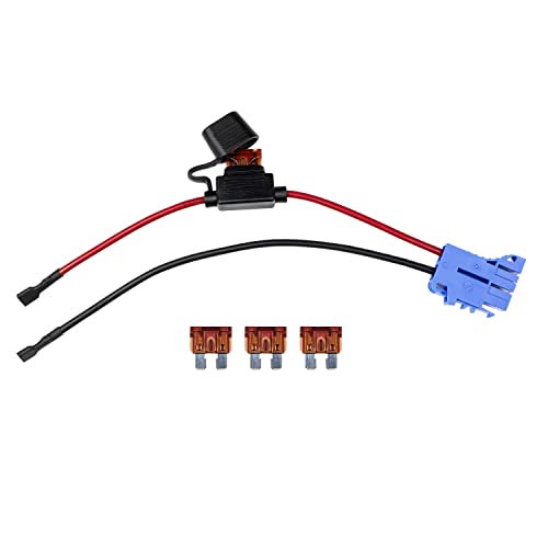 SEFEPODER Replacement Wire Harness Connector Compatible with Peg Perego Children Ride-on Car, 12AWG Wire with Fuse, Lithium LiFePO4 and Lead-Acid Batteries Both Available - style: Peg Perego Connector