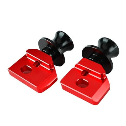 CNC Aluminum Swingarm Spools Sliders Compatible with CB650R CBR650R CB650F CBR650F – Rear Wheel Fork Axle Stand Pick Up Mount (2014-2025)(Red) - color: Red