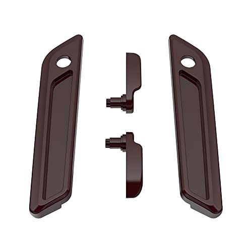 Advanblack Saddlebag Latches Covers, Lid Lifters Levers Fit for 2014+ Harley Touring Hard Saddlebags - Billiard Burgundy - color: Billiard Burgundy