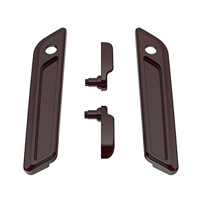Advanblack Saddlebag Latches Covers, Lid Lifters Levers Fit for 2014+ Harley Touring Hard Saddlebags - Billiard Burgundy - color: Billiard Burgundy
