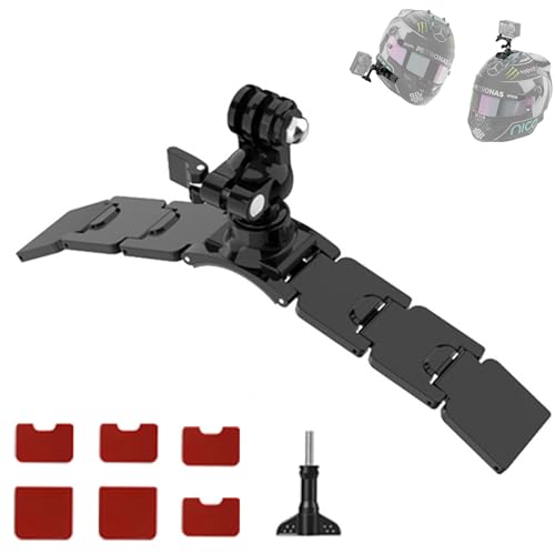 FLW418 Motorcycle Helmet Chin Mount Kits With Bracket Compatible with Gopro Hero 12,Dirt Bike Head Strap Clamp Holder, Quick Release Racing Cycling Accessories for DJI 3/4 Insta360 SJCAM Action Camera