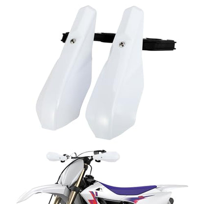 AnXin Motorcycle Handguards 7/8" and 1 1/8" Hand Guard Handlebar Protection Universal for TX125 FE 701/SM 501/S 450 350/S 250 TE 150 250/i 300/i FC 250 350 450 Dirt Pit Bike ATV White - color: white
