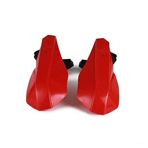 AnXin Motorcycle Handguards 7/8" and 1 1/8" Hand Guard Handlebar Protection Universal for CRF110 CRF50 CRF125 XR100 CRF 70 CRF80 CR 85 XR70 XR80 Dirt Pit Bike ATV Red - color: red