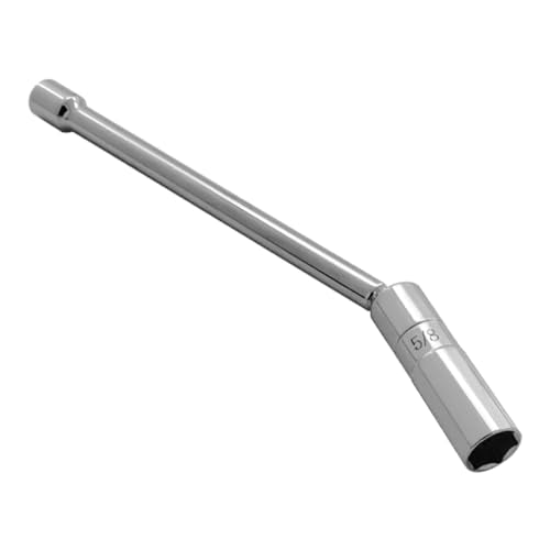 A ABIGAIL 5/8" Swivel Magnetic Spark Plug Socket 3/8 Inch Drive x 10" Total Length 6-Point 360 Degree Swivel Thin Wall Spark Plug Socket Removal Tool Cr-V Steel - size: 5/8”-10inch