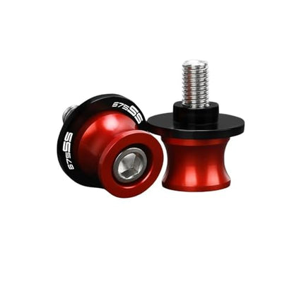 Moto Frame Sliders For CFMOTO 675SS 2024 2025 2026 Swingarm Spools 10MM Motorcycles Accessories Rear Stand Screws Sliders - color: A red M10