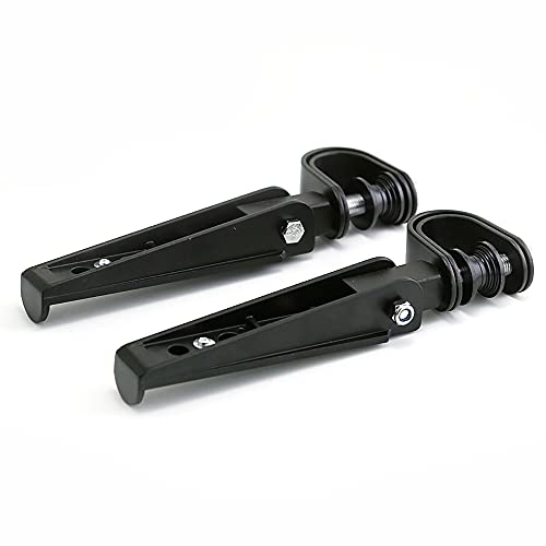 1”-1.25"(25mm-32mm) Universal Motorcycle Foldable Highway Antivibrate Engine Guard Crash Bars Foot Pegs for Harley Electra Glide Road King Street Glide (black) - color: black
