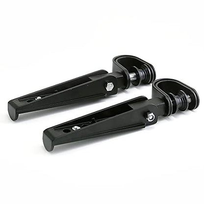 1”-1.25"(25mm-32mm) Universal Motorcycle Foldable Highway Antivibrate Engine Guard Crash Bars Foot Pegs for Harley Electra Glide Road King Street Glide (black) - color: black