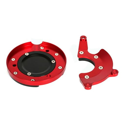 Monkey125 Left Right Engine Cover Protector Slider Compatible with Monkey 125 2022-2024 JB03 3D CNC Motorcycle Engine Crankcase Guard (Red) - color: Red