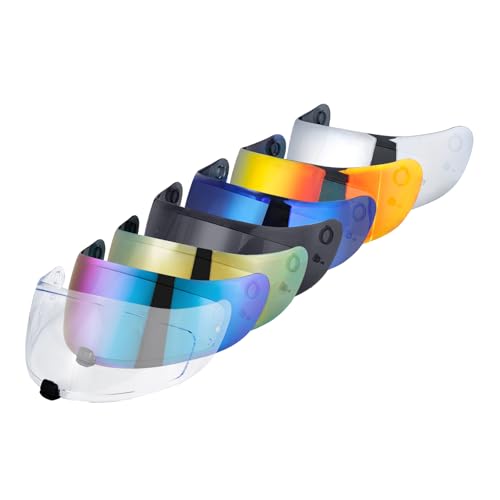 C70 Helmet Visor Replacement Face Shield Compatible with C70/ HJ20M/ FG-17/ FG-ST/IS-17 Motorcycle Helmets (Clear) - color: Clear